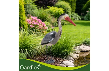 Dekoracje ogrodowe – czapla 66 cm