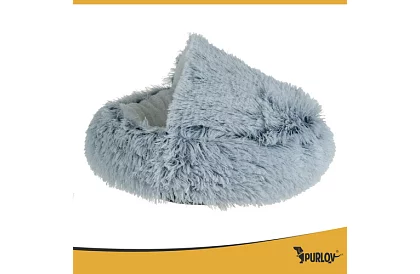 Chlupaty kocyk z daszkiem 44 × 38 cm