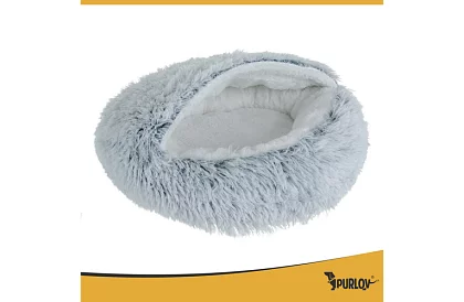 Chlupaty kocyk z daszkiem 44 × 38 cm