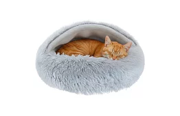 Chlupaty kocyk z daszkiem 44 × 38 cm