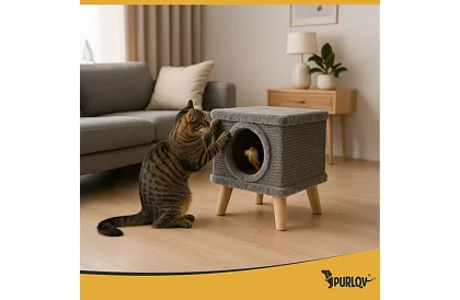 Drapak i legowisko dla kotów 38 × 32 × 32 cm