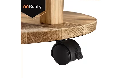 Elegancki drewniany stojak na kwiaty 86 × 33 cm