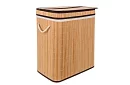 Kosz na pranie z bambusa – dwukomorowy 100 L