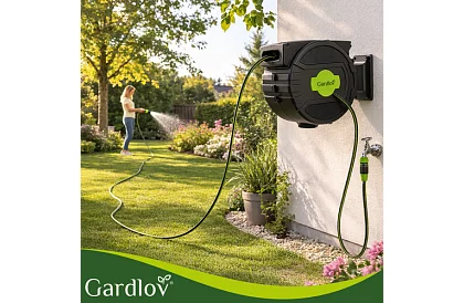 Zwijacz ścienny na wąż – automatyczny bęben z wężem 20 m