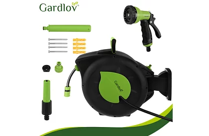 Zwijacz ścienny na wąż – automatyczny bęben z wężem 30 m