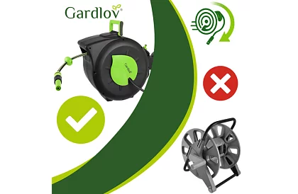 Zwijacz ścienny na wąż – automatyczny bęben z wężem 30 m