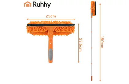 Telescopowa ściągaczka do okien z mopem 3 w 1
