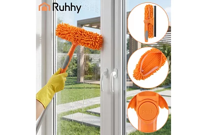 Telescopowa ściągaczka do okien z mopem 3 w 1