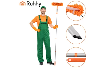 Telescopowa ściągaczka do okien z mopem 3 w 1