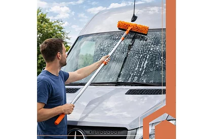 Telescopowa ściągaczka do okien z mopem 3 w 1