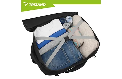 Plecak podręczny 2 w 1 – bagaż podręczny do samolotu 40 × 20 × 25 cm – czarny