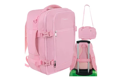 Plecak podręczny 2 w 1 – bagaż podręczny do samolotu 40 × 20 × 25 cm – różowy