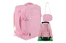 Plecak podręczny 2 w 1 – bagaż podręczny do samolotu 40 × 20 × 25 cm – różowy