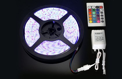 Lumenmax 3528 – Taśma RGB LED – 5 metrów, kompletny zestaw