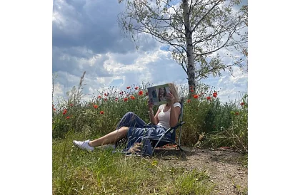 Składane krzesło kempingowe – szare