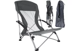 Składane krzesło kempingowe – szare