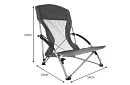 Składane krzesło kempingowe – szare