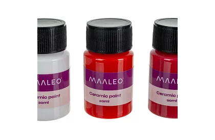 Zestaw kolorów do szkła i ceramiki 12 × 20 ml – farby witrażowe do piekarnika