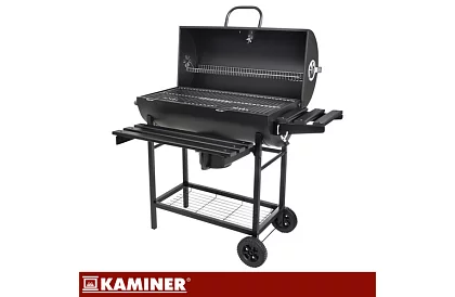 Grill ogrodowy na węgiel drzewny 108x67x96cm + akcesoria