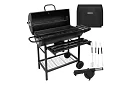 Grill ogrodowy na węgiel drzewny 108x67x96cm + akcesoria