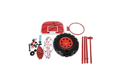 Dziecięcy regulowany kosz do koszykówki z tablicą + piłka