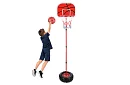 Dziecięcy regulowany kosz do koszykówki z tablicą + piłka