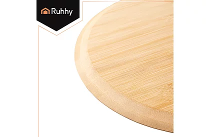 Pieczenie kamienia kordyrytowego do pizzy z bambusową łopatką