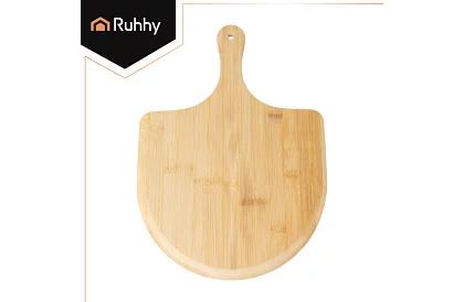 Pieczenie kamienia kordyrytowego do pizzy z bambusową łopatką