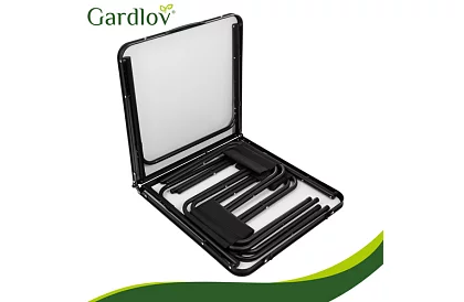 Stół kempingowy składany 120 × 60 cm + 4 krzesła