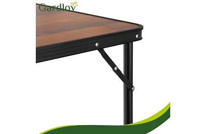 Stół kempingowy składany 120 × 60 cm + 4 krzesła