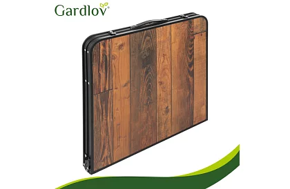 Stół kempingowy składany 120 × 60 cm + 4 krzesła