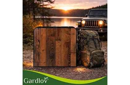 Stół kempingowy składany 120 × 60 cm + 4 krzesła