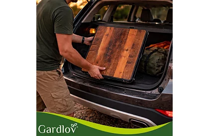 Stół kempingowy składany 120 × 60 cm + 4 krzesła