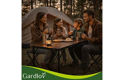 Stół kempingowy składany 120 × 60 cm + 4 krzesła