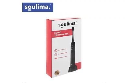 Soniczna elektryczna szczoteczka do zębów X800 - czarna – 90 000 obrotów/min + 6 końcówek