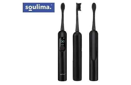 Soniczna elektryczna szczoteczka do zębów X800 - czarna – 90 000 obrotów/min + 6 końcówek