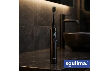 Soniczna elektryczna szczoteczka do zębów X800 - czarna – 90 000 obrotów/min + 6 końcówek