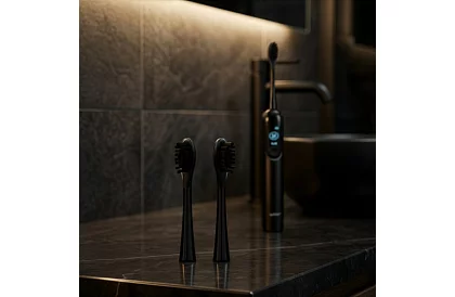 Soniczna elektryczna szczoteczka do zębów X800 - czarna – 90 000 obrotów/min + 6 końcówek