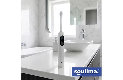 Soniczna elektryczna szczoteczka do zębów X800 – biała – 90 000 obrotów/min + 6 końcówek