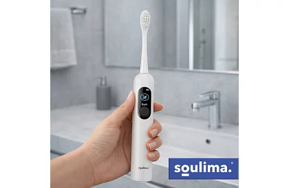 Soniczna elektryczna szczoteczka do zębów X800 – biała – 90 000 obrotów/min + 6 końcówek