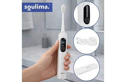 Soniczna elektryczna szczoteczka do zębów X800 – biała – 90 000 obrotów/min + 6 końcówek