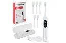 Soniczna elektryczna szczoteczka do zębów X800 – biała – 90 000 obrotów/min + 6 końcówek