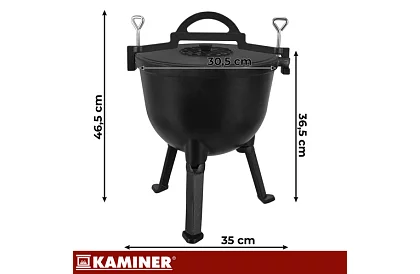 Emaliowany garnek żeliwny 10 litrów