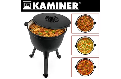 Emaliowany garnek żeliwny 10 litrów