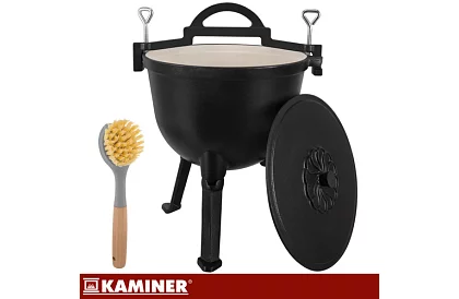 Emaliowany garnek żeliwny 10 litrów