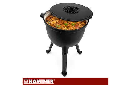 Emaliowany garnek żeliwny 10 litrów