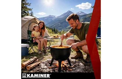 Emaliowany garnek żeliwny 10 litrów