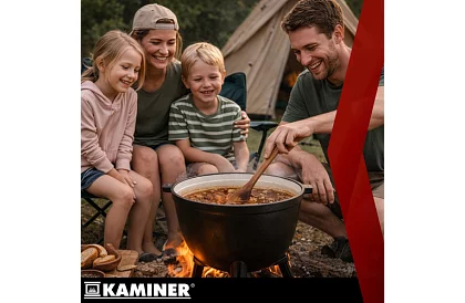 Emaliowany garnek żeliwny 10 litrów