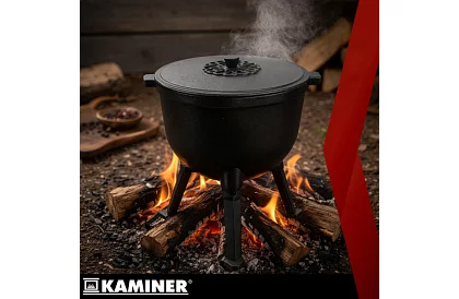 Emaliowany garnek żeliwny 10 litrów