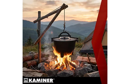 Emaliowany garnek żeliwny 10 litrów